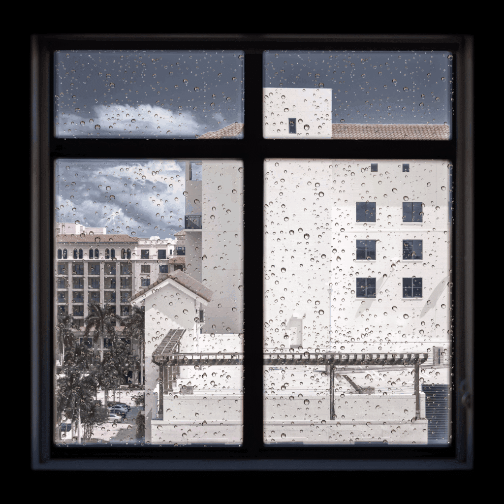 The start of a hurricane in South Florida