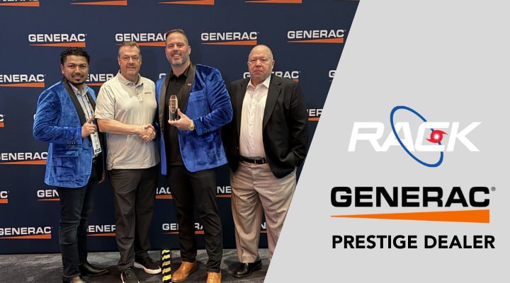 Jesse Rack of Rack Electric Awarded Generac Prestige Dealer award